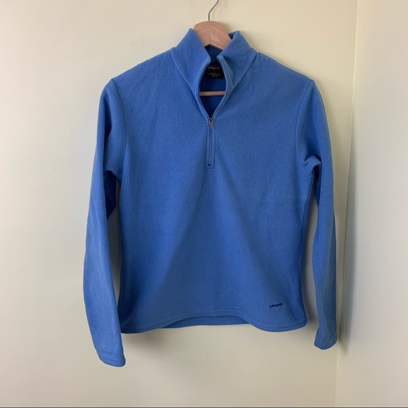 Patagonia Capilene Fleece Quarter-Zip Midweight Pullover in Size Small | Blue - Picture 10 of 10